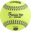 Worth Platinum Dot EXTREME Batting Practice Softballs: BPX12U