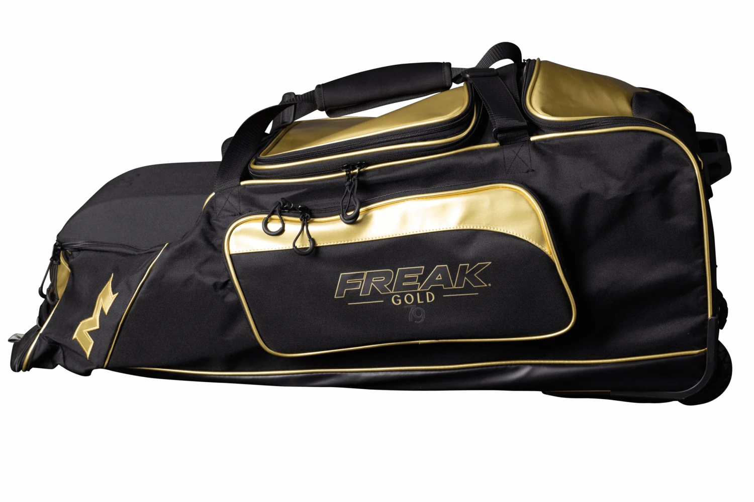 2022 Miken MK7X Championship Wheeled Roller Bag (Freak Gold Series): MKMK7X-CH-GLD