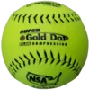 Worth 12" Super Gold Dot NSA Slowpitch Softballs 44/400 (Dozen): NI12SY