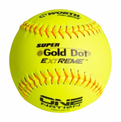 Worth 12" One Nation Super Gold Dot Extreme Slowpitch Softballs (One Dozen): ON12CY