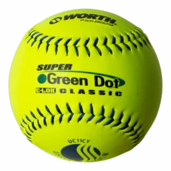 Worth 11" USSSA Super Green Dot Classic W Composite Softballs (Dozen): UC11CY